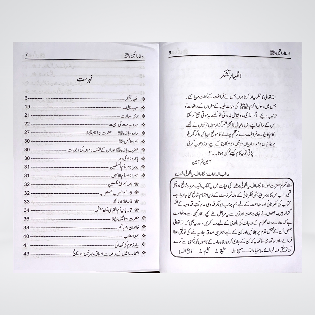 Asfar un Nabi (SAW) - Maktaba Quddusia