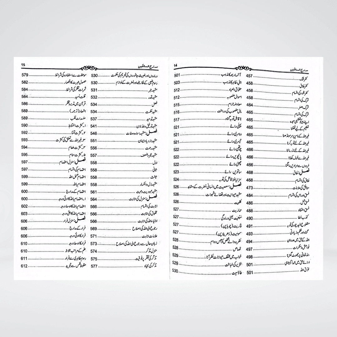 Madarij-us-Salikeen Volume 1 - Maktaba Quddusia