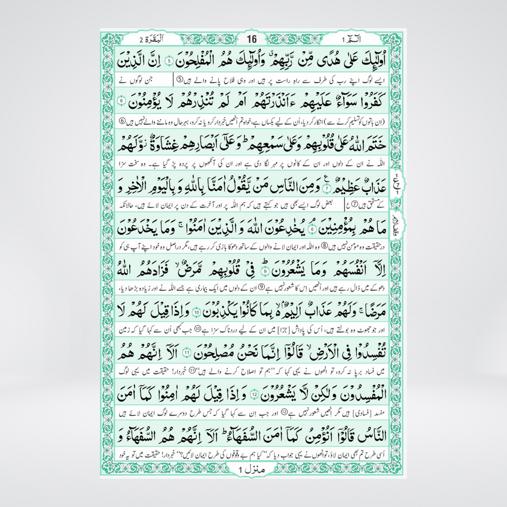 1S Translation of the Holy Quran (Between the Lines)