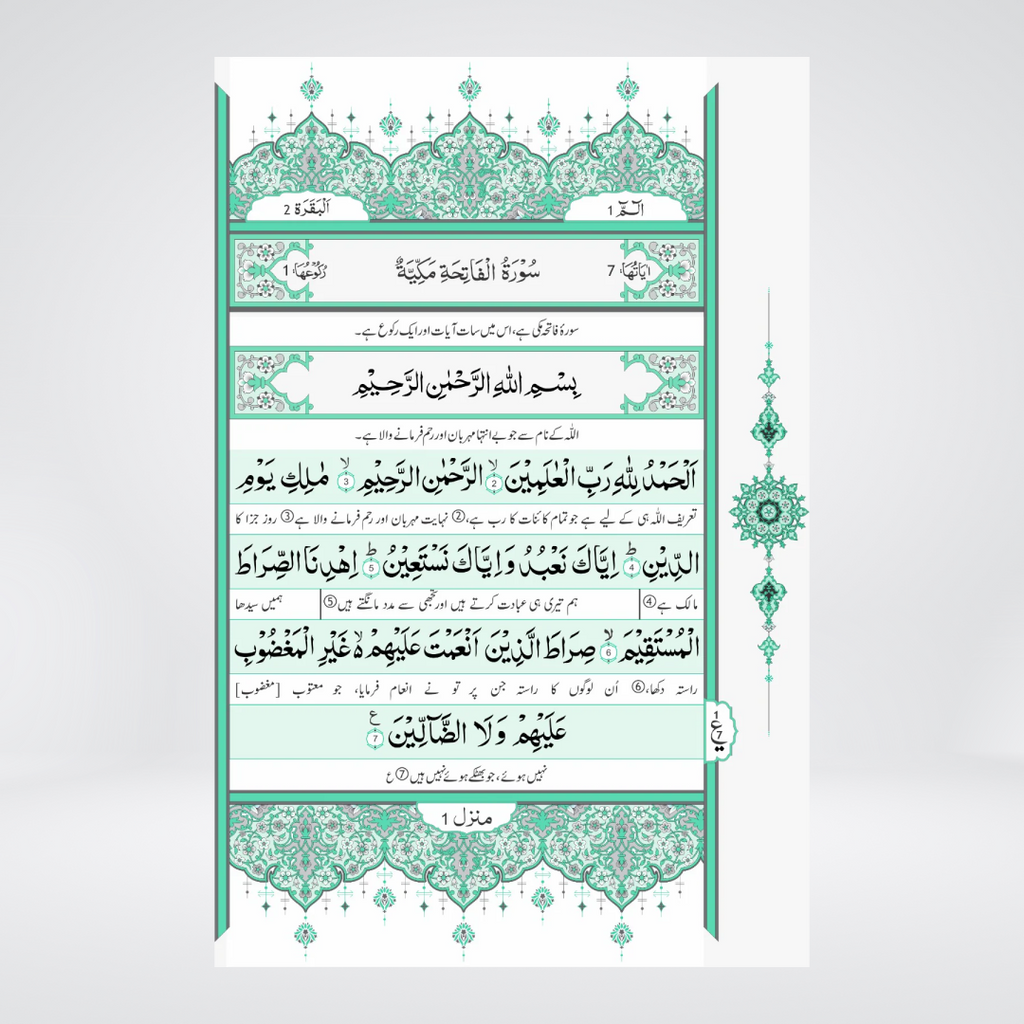 1S Translation of the Holy Quran (Between the Lines)