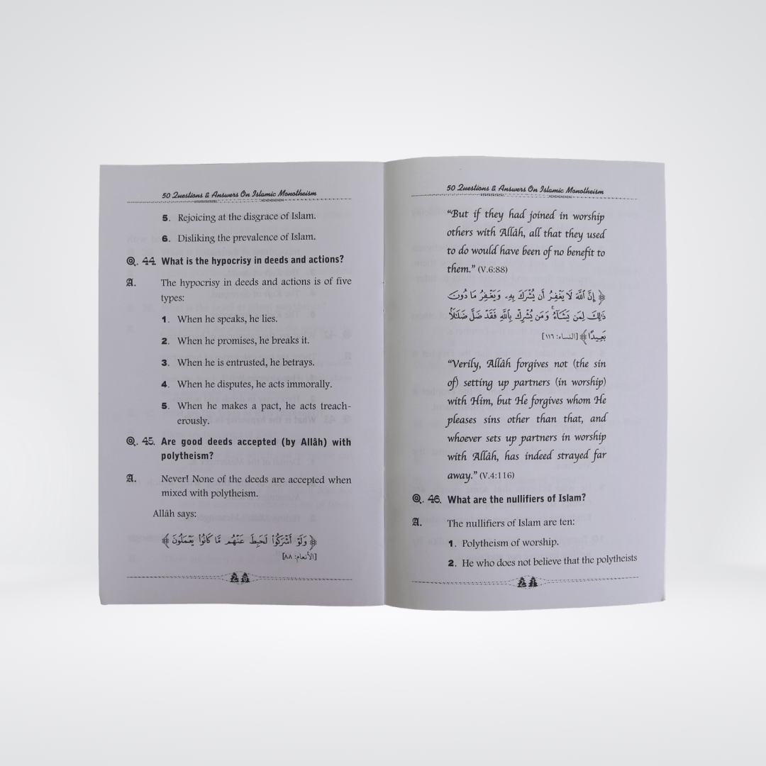 50 Questions & Answers on Islamic Monotheism- Eng