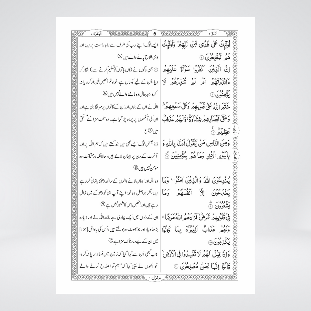 8S Translation of the Holy Quran (Column Format)