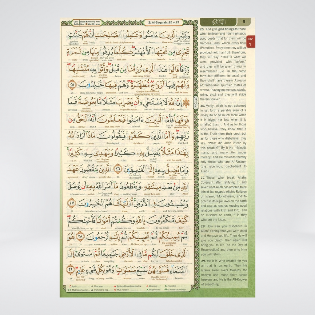 Al Quran Maqdis B5 | Word-by-Word Tajweedi Quran