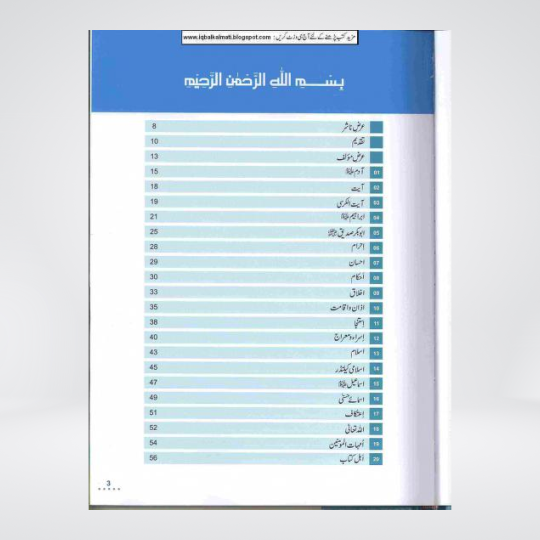 Inside pages of Bachon ka Islami Encyclopedia Urdu