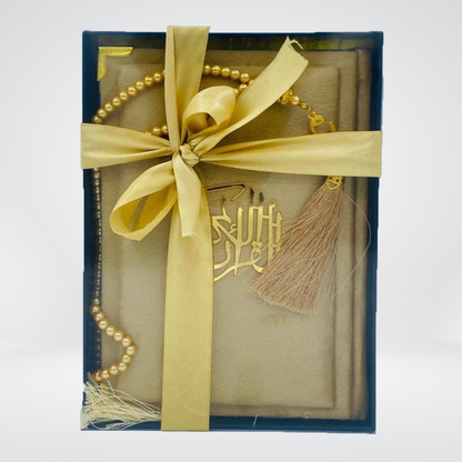 Velvet Gift Quran & Box Tajweedi Medium Size ( 76S )