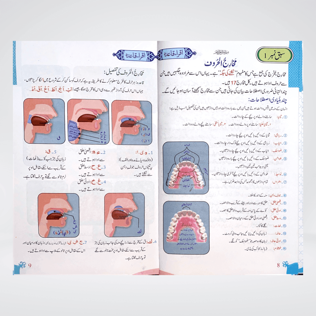 Iqra Qaida Colorful - Maktaba Quddusia 