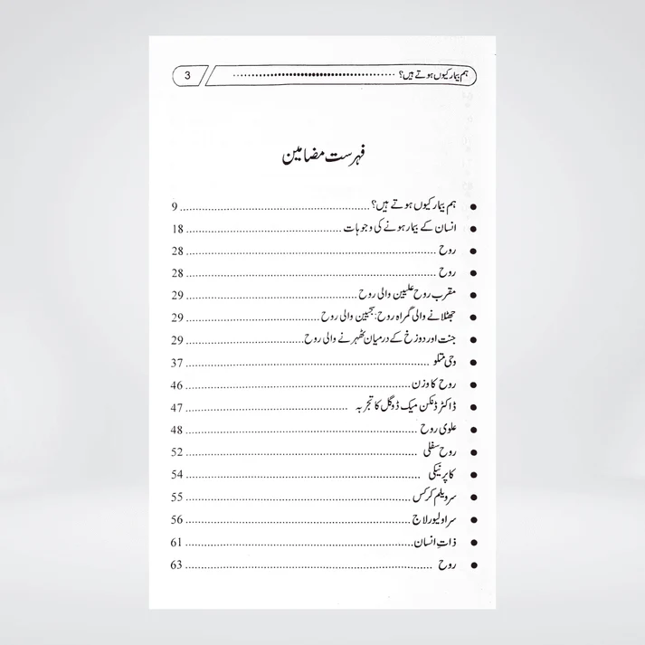 Hum Beemar Kyun Hotay Hain inside page showing Tibb-e-Nabawi chapter text