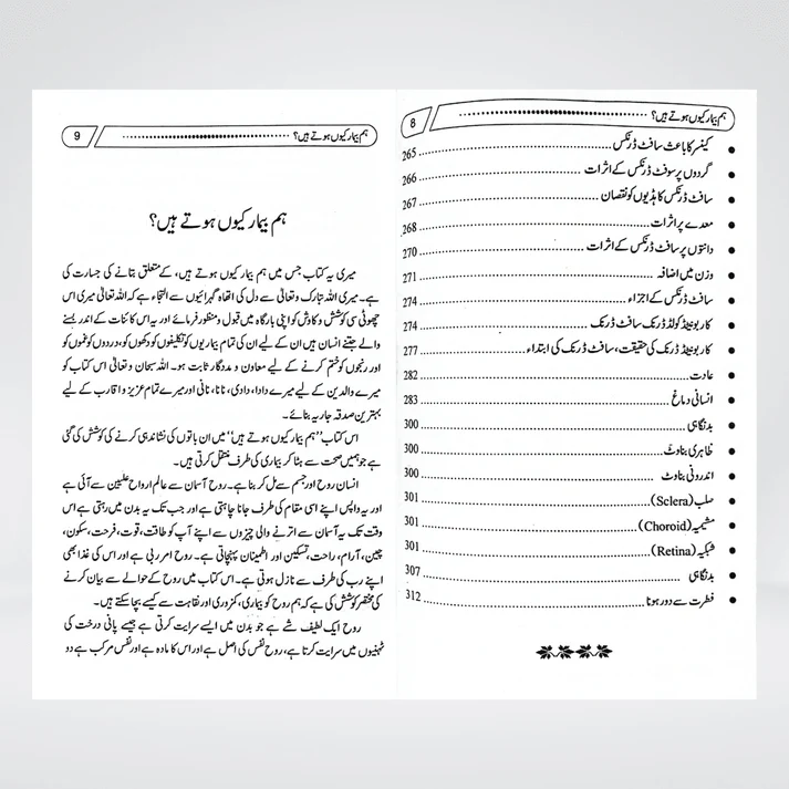 Hum Beemar Kyun Hotay Hain open chapter heading on Islamic perspective on illness