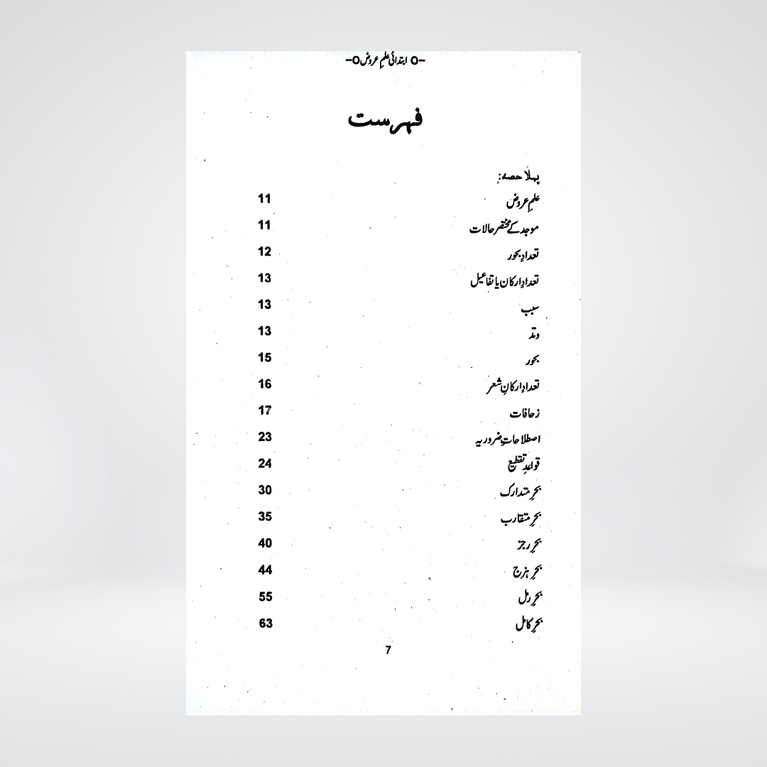Ibtadai Ilm-e-Arooz | Molvi Syed Kaleemullah Hussaini