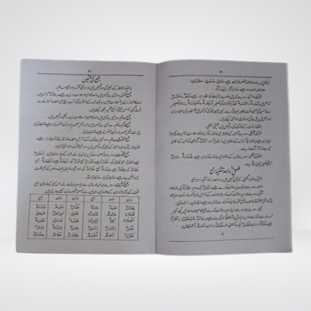 Ilm ul Nahu classical Arabic grammar sample pages