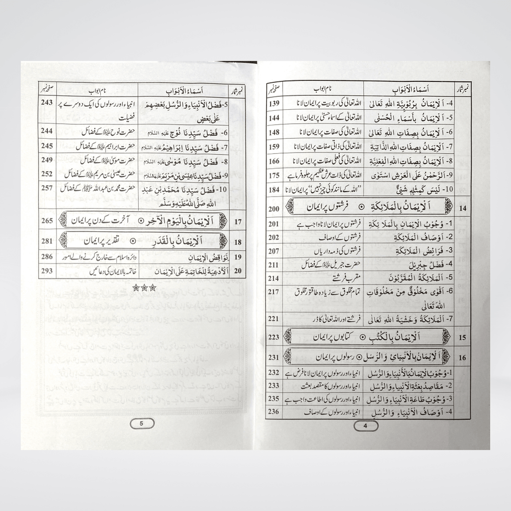 Back cover of Imaan Kay Masail Urdu book
