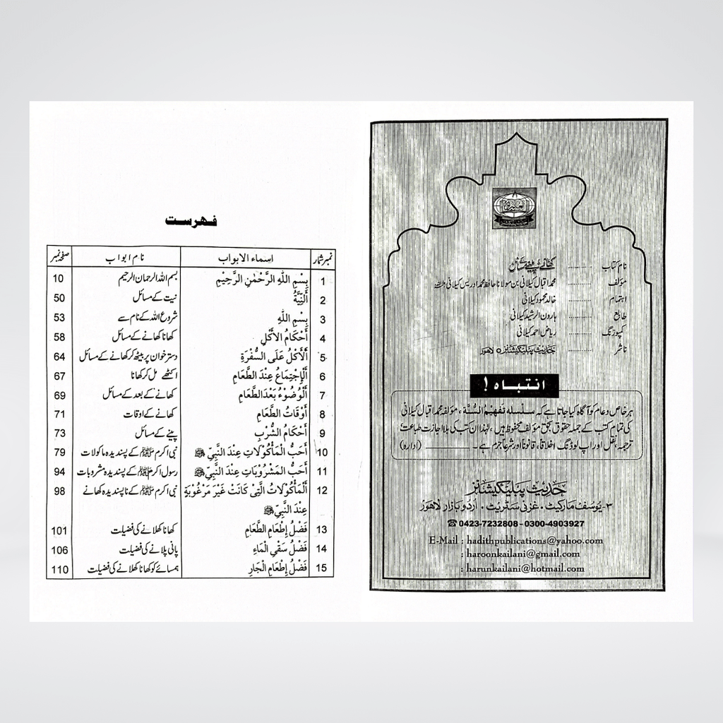 Khanay Peenay Kay Masail - Maktaba Quddusia 