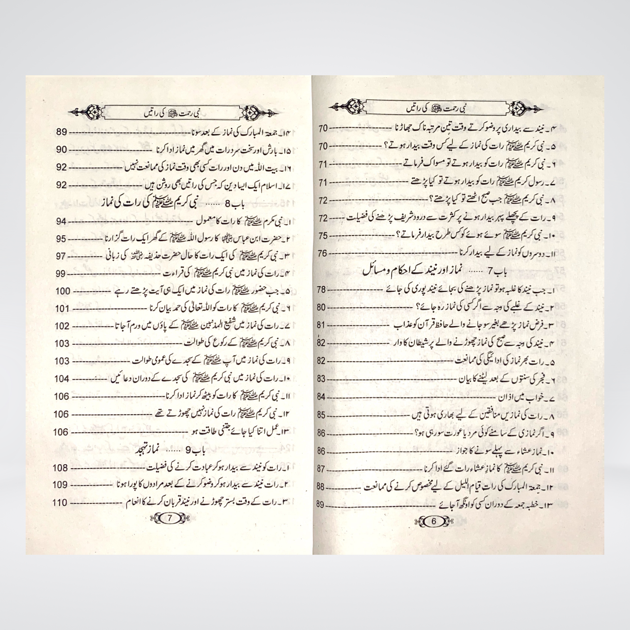 Nabi e Rehmat (SAW) Ki Raatain (Seerat Award) - Maktaba Quddusia 