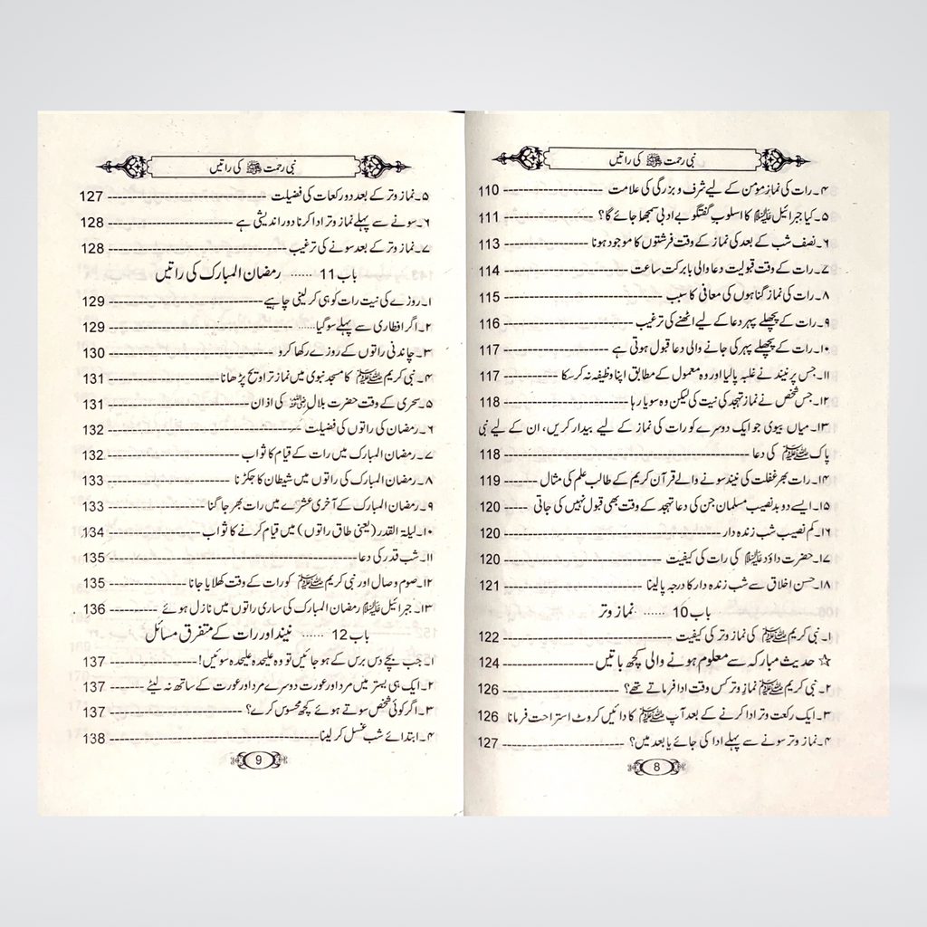Nabi e Rehmat (SAW) Ki Raatain (Seerat Award) - Maktaba Quddusia 