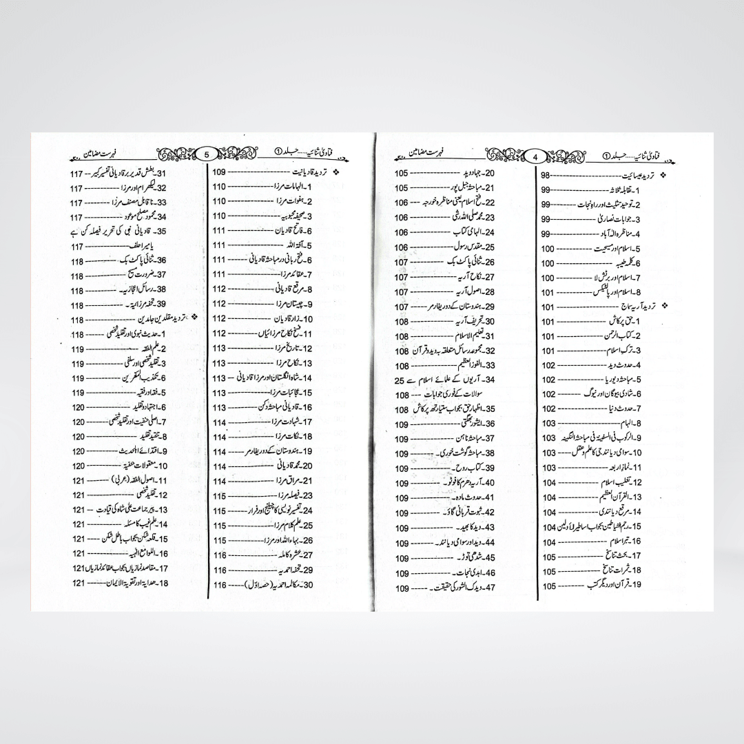 Fatawa Sanaiya (2 Volumes) - Maktaba Quddusia 