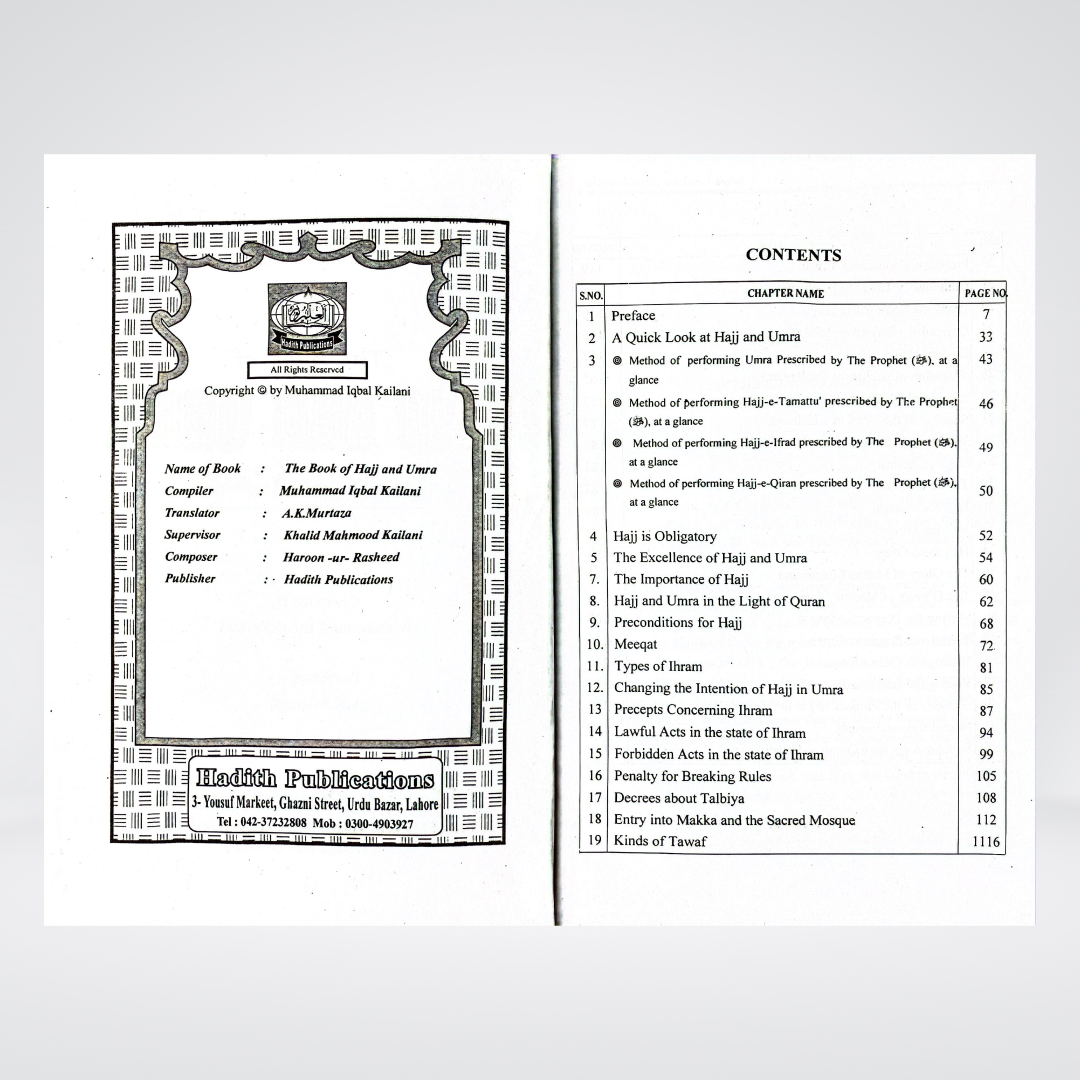 The Book of Hajj & Umrah