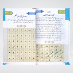 Iqra Qaida Colorful pronunciation practice page for beginners