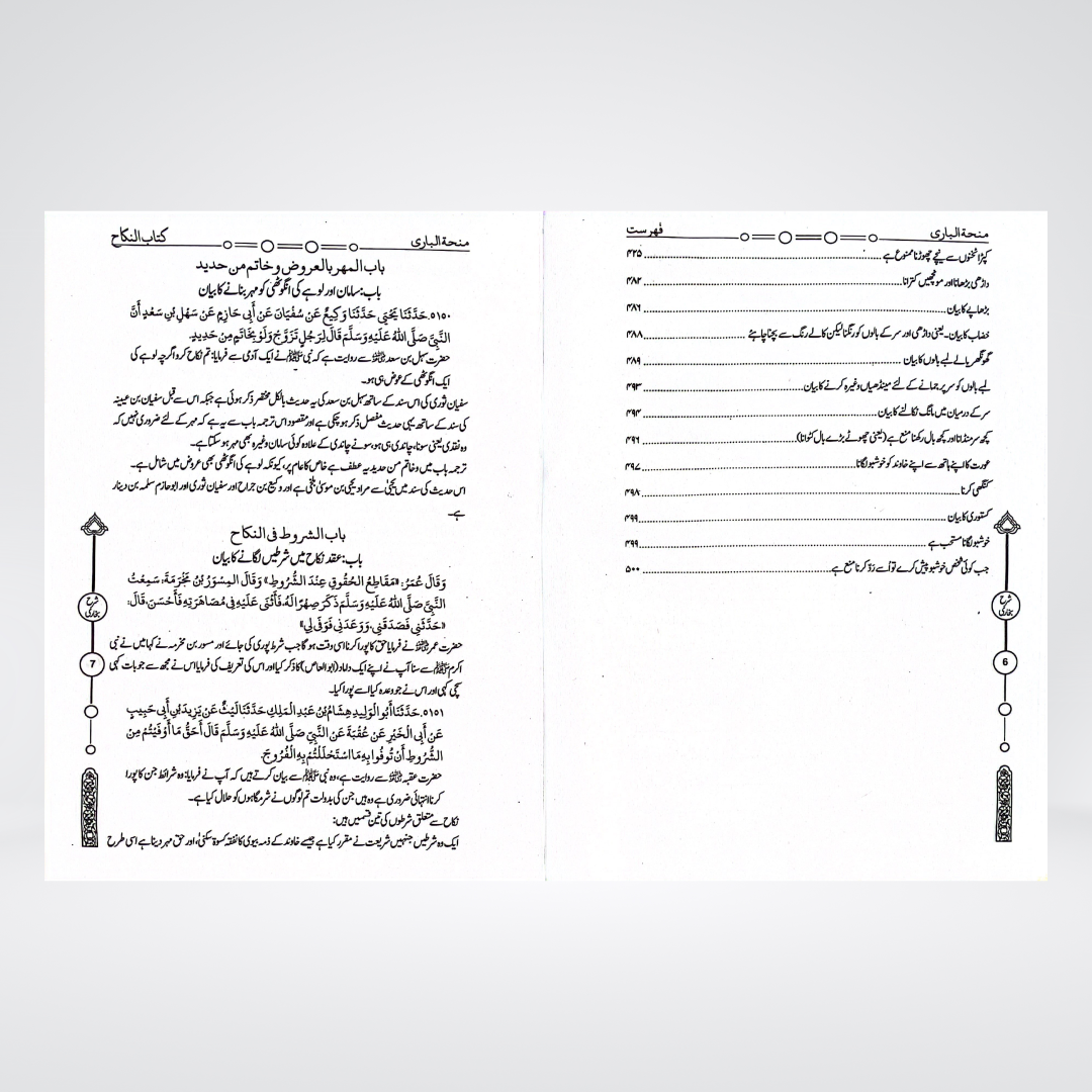 Minha-tul-Bari Urdu volume cover for Sahih Bukhari Sharah