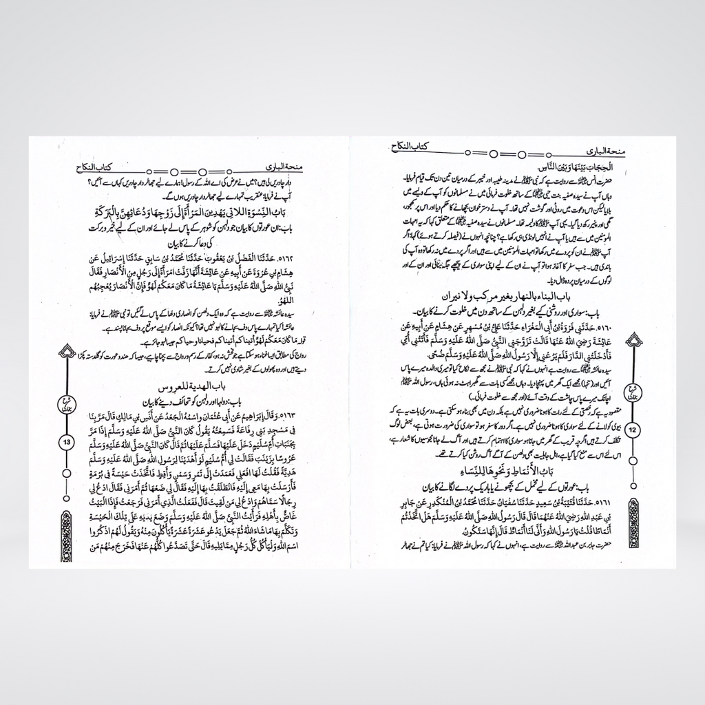 Minha-tul-Bari back cover with publisher details