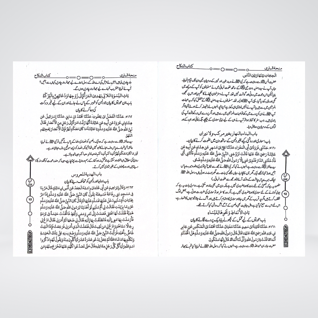 Minha-tul-Bari back cover with publisher details