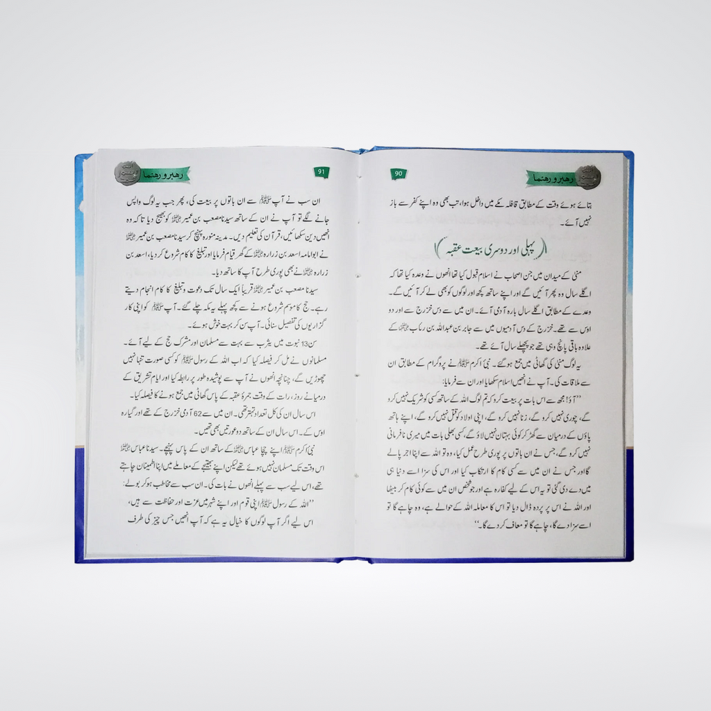 Inside pages of Rehbar wa Rahnuma Urdu Seerah book