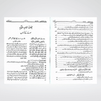 Riyaz us Saliheen Urdu 2 volume set side view showing binding and paper quality