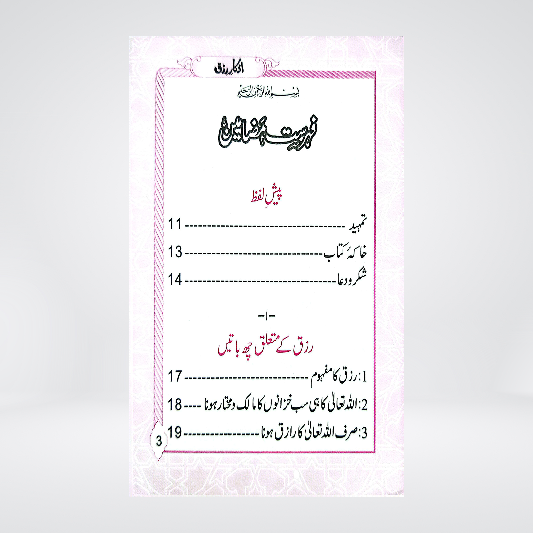 Rizq Aur Is Ki Duain | Pocket Size | Dr Fazal Elahi