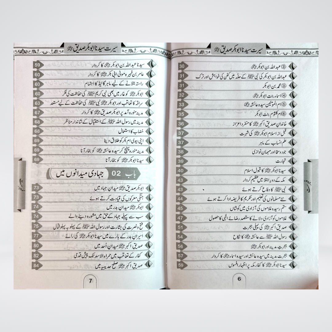 Seerat Abubakr (R.A) - Maktaba Quddusia 