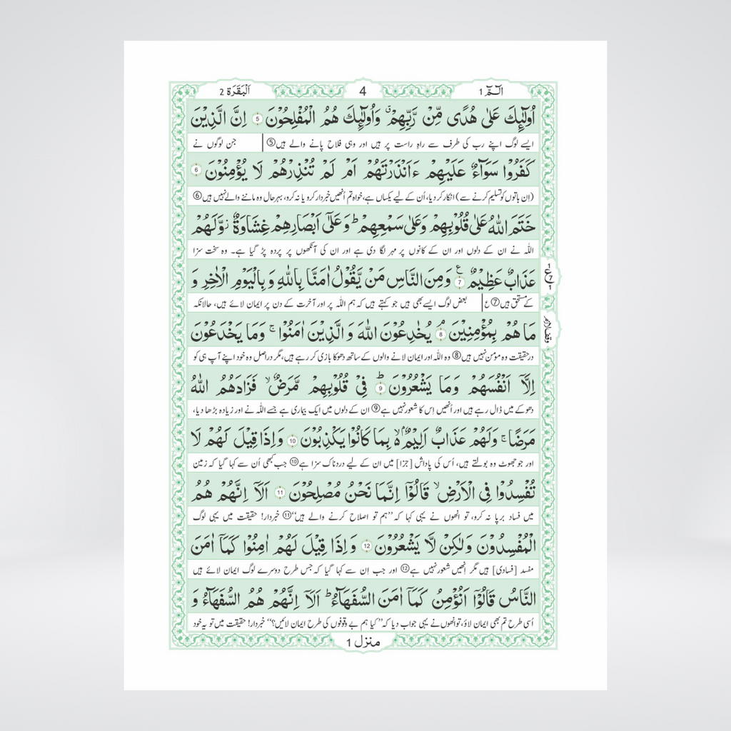 Sipara Set Translation between the Lines of the Holy Quran