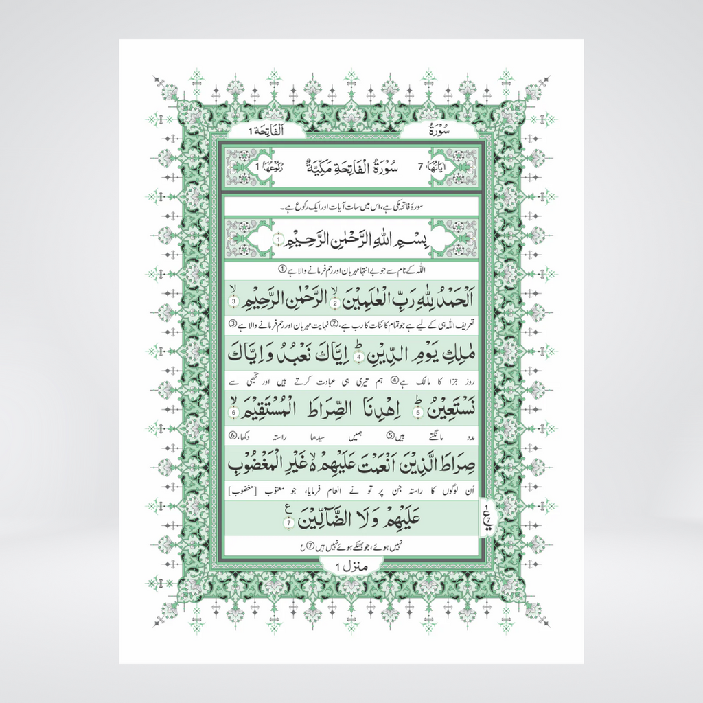 Sipara Set Translation between the Lines of the Holy Quran