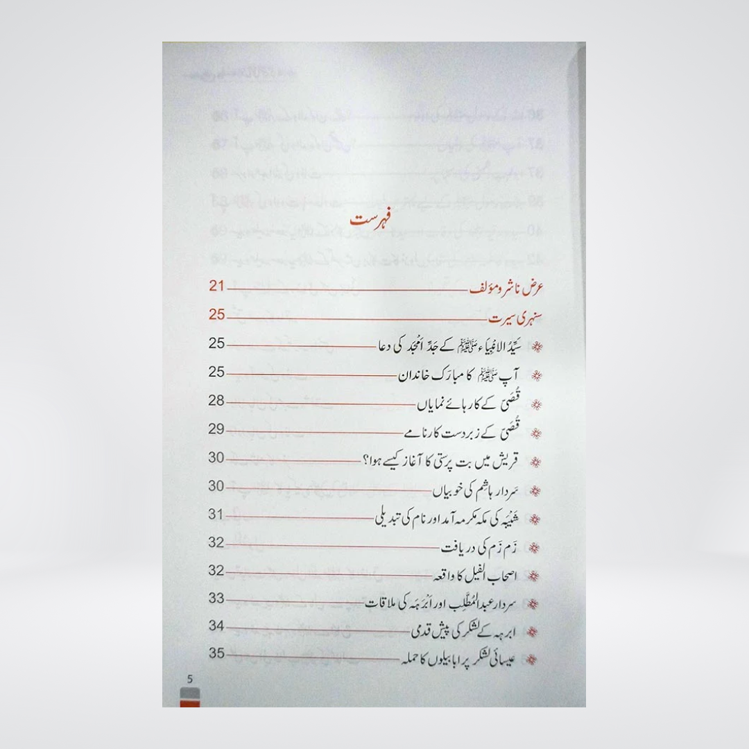 Sample pages of Sunehri Seerat Urdu seerah book