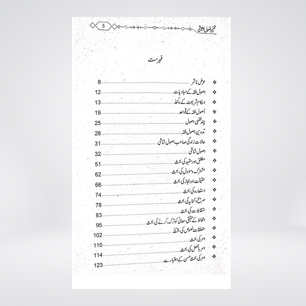 Tafheem Usool al-Shashi | Abu Noman Bashir Ahmed