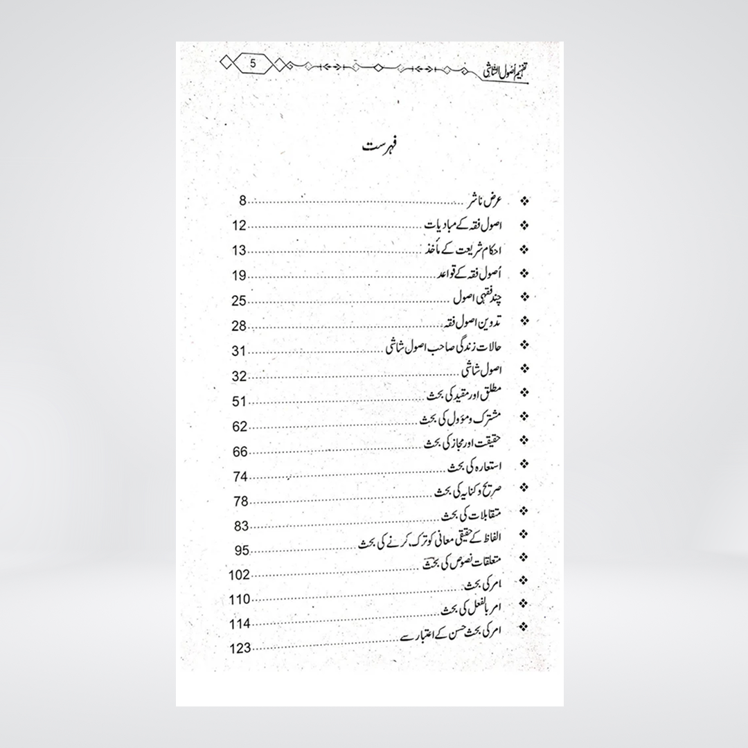 Tafheem Usool al-Shashi | Abu Noman Bashir Ahmed