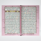 Inside pages of color coded Tajveedi Quran