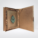 Inside view of Tajveedi Quran Gold Edition with box