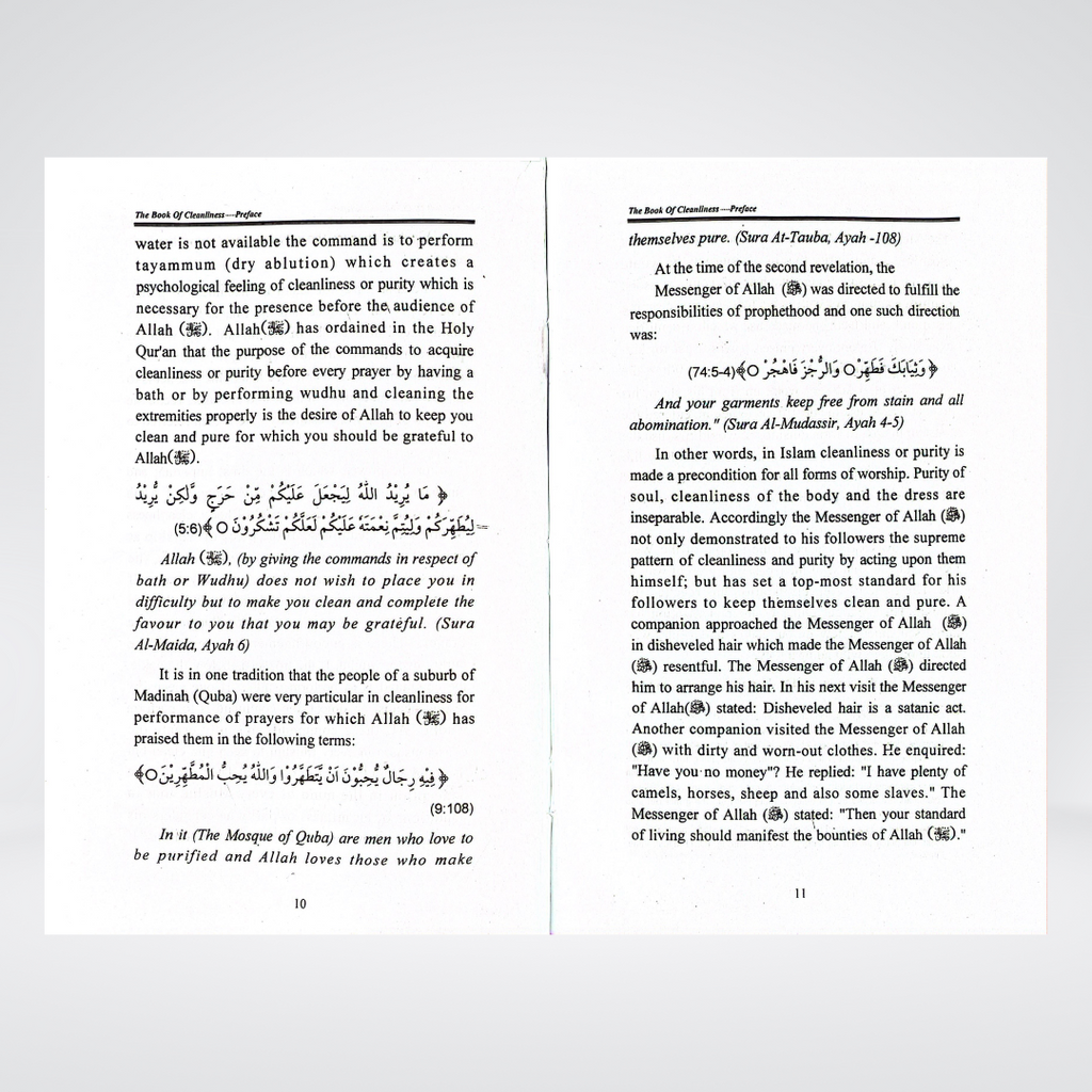 The Book of Cleanliness - Maktaba Quddusia 