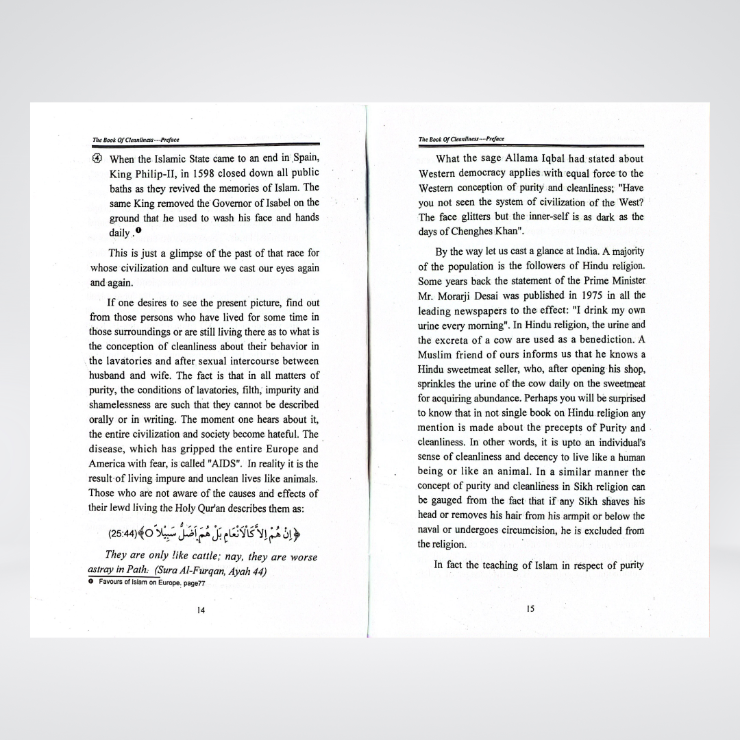 The Book of Cleanliness - Maktaba Quddusia 