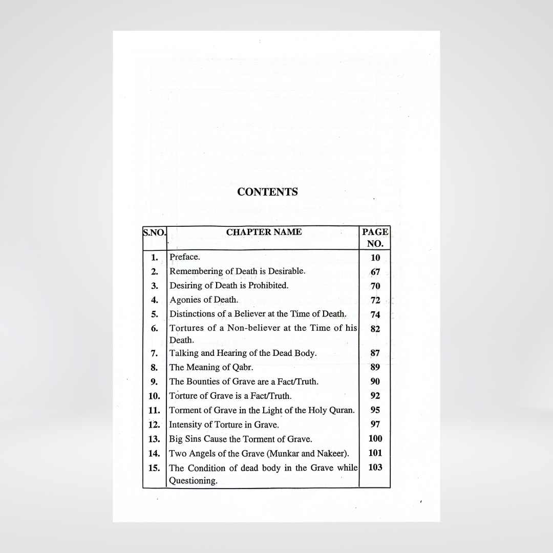 The Book on Details of Grave - Maktaba Quddusia 
