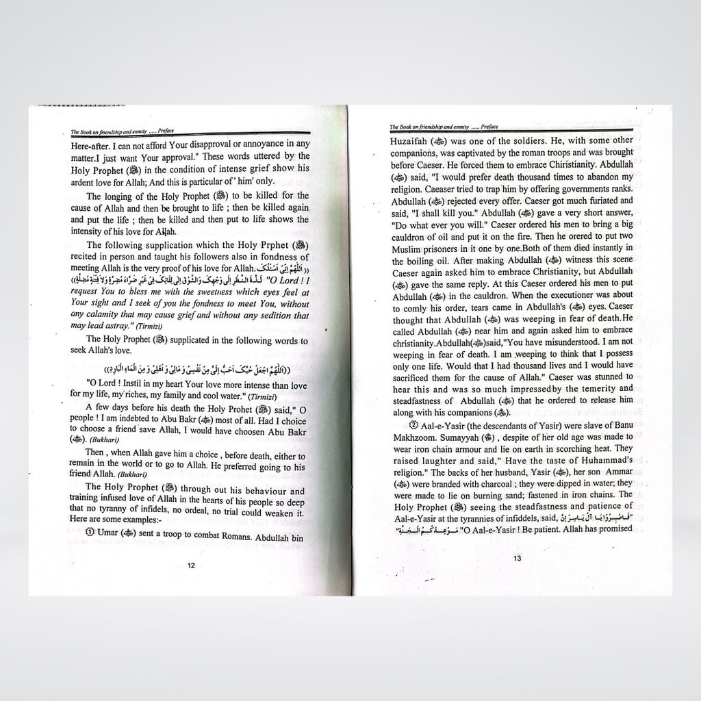 The Book on Friendship And Enmity - Maktaba Quddusia 