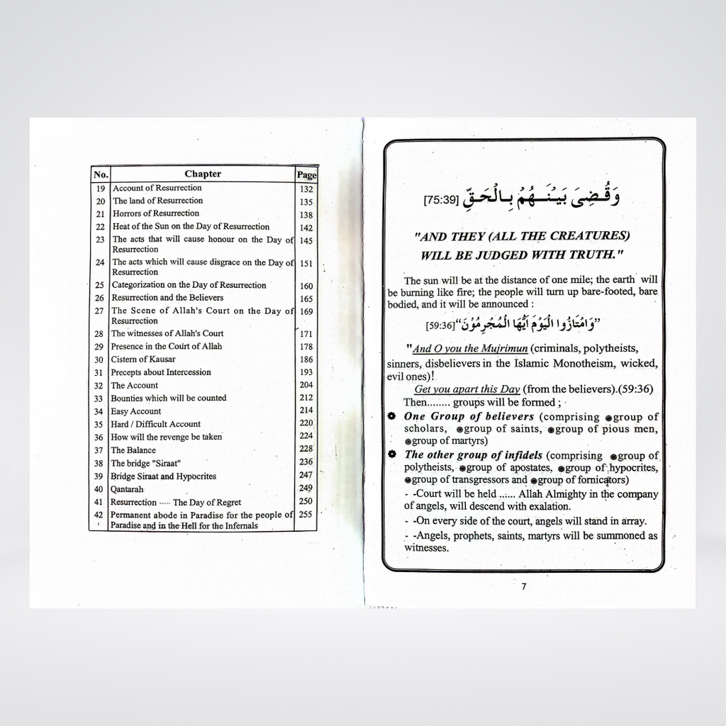 The Book on Resurrection - Maktaba Quddusia 