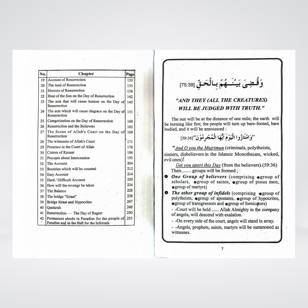 The Book on Resurrection - Maktaba Quddusia 