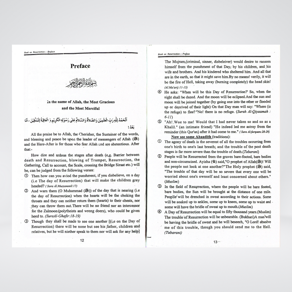 The Book on Resurrection - Maktaba Quddusia 