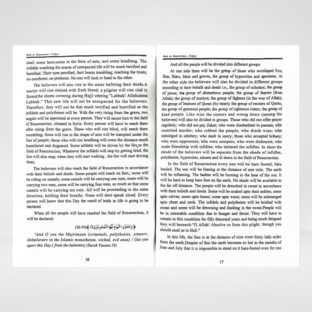 The Book on Resurrection - Maktaba Quddusia 