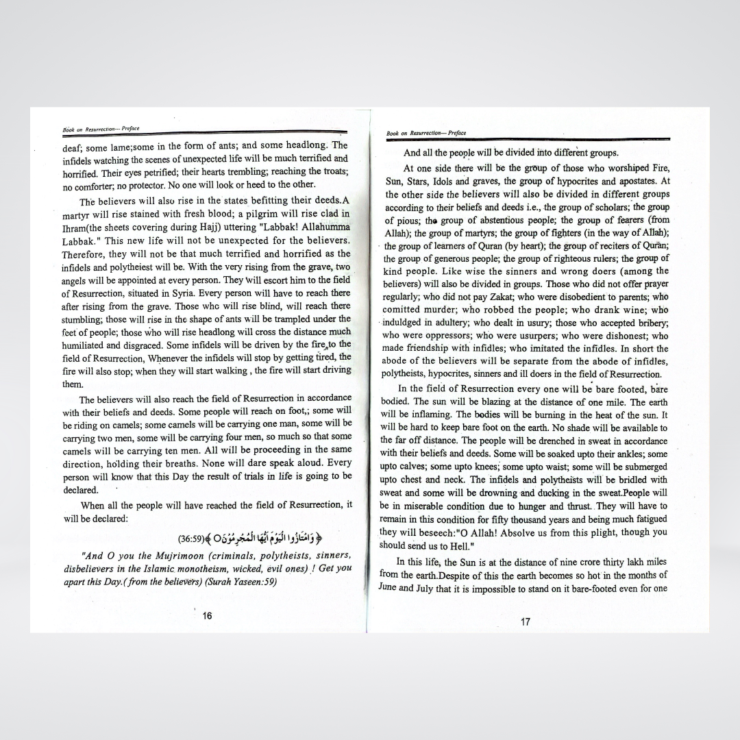 The Book on Resurrection - Maktaba Quddusia 