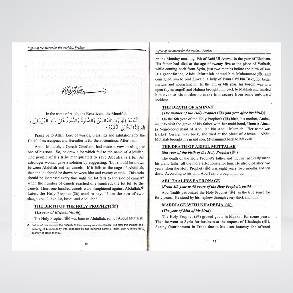 The Book on Rights of the Mercy of the World (SAW) - Maktaba Quddusia 