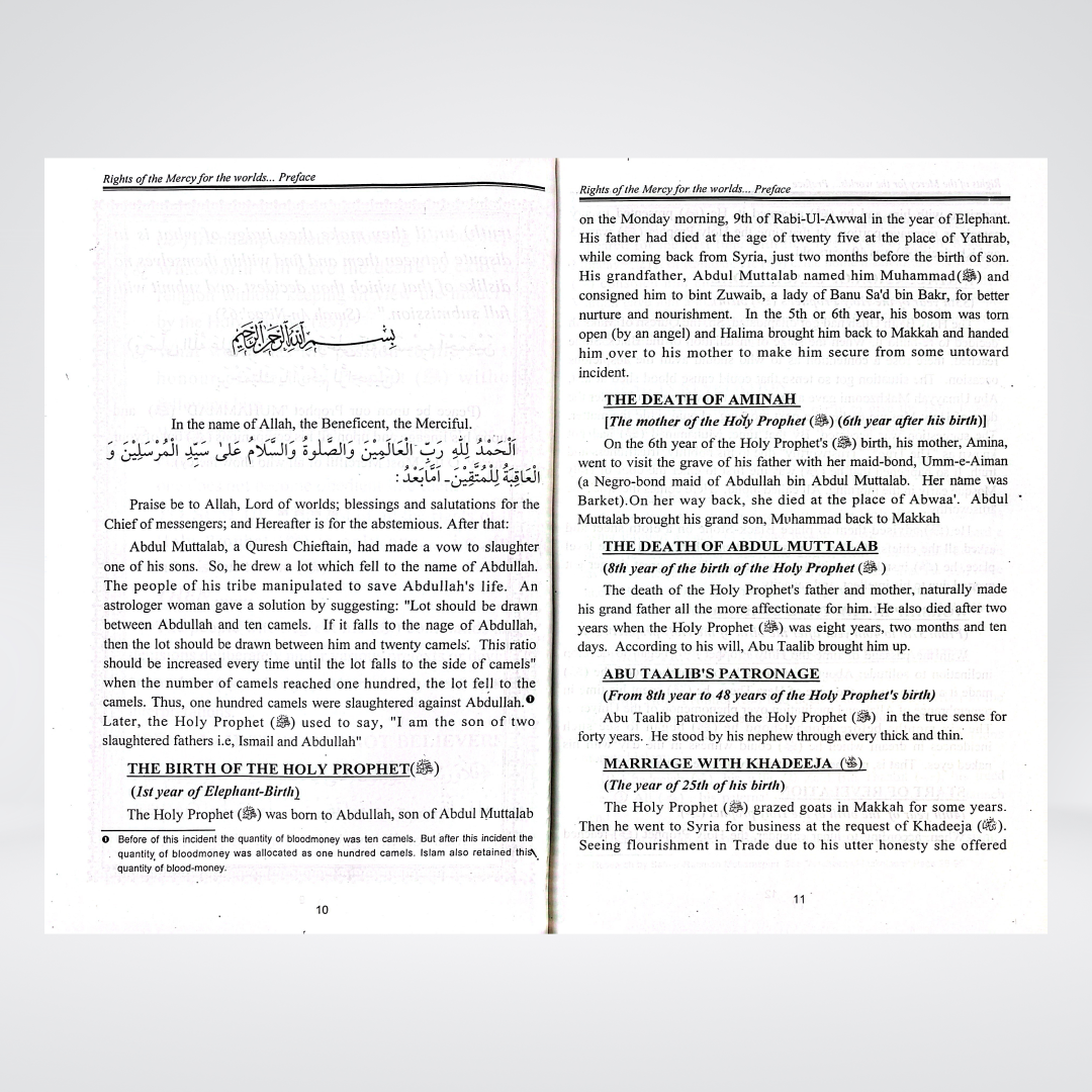The Book on Rights of the Mercy of the World (SAW) - Maktaba Quddusia 