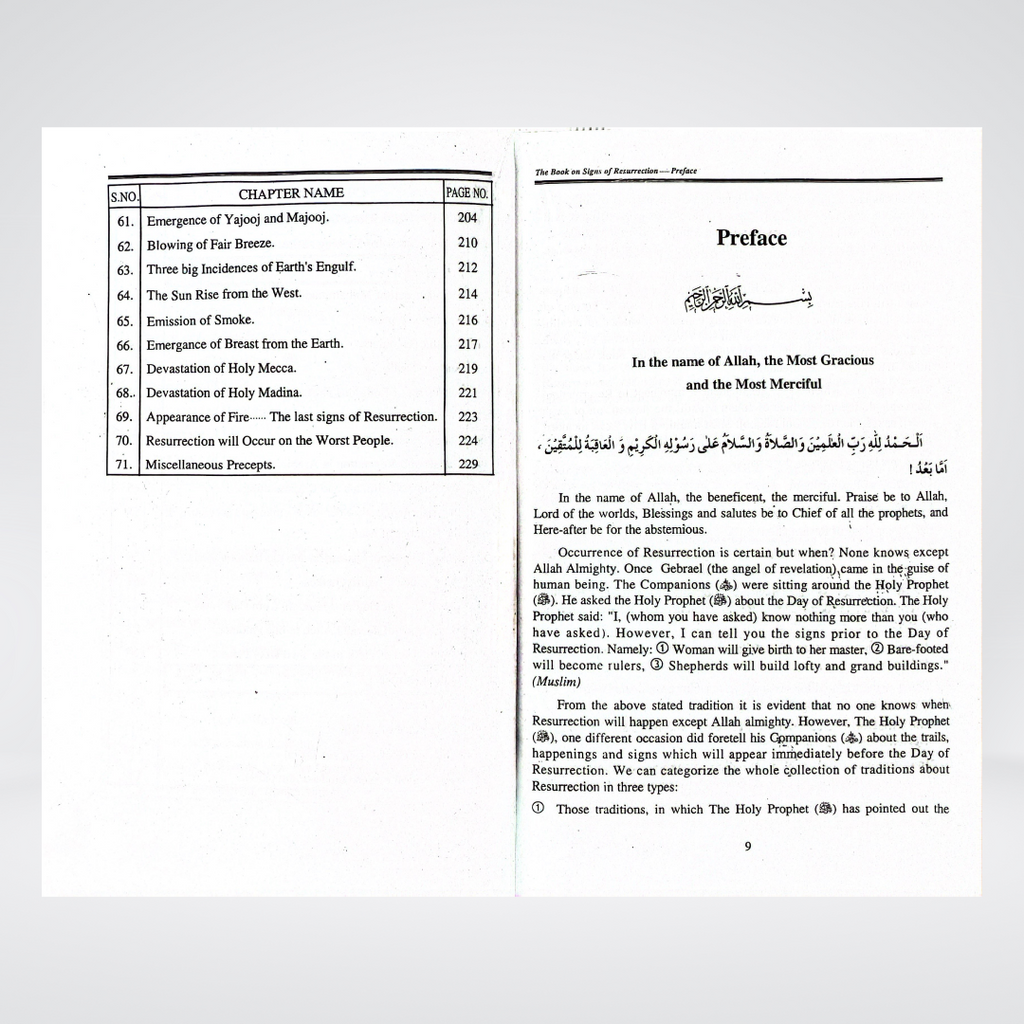 The Book on Signs of Resurrection - Maktaba Quddusia 