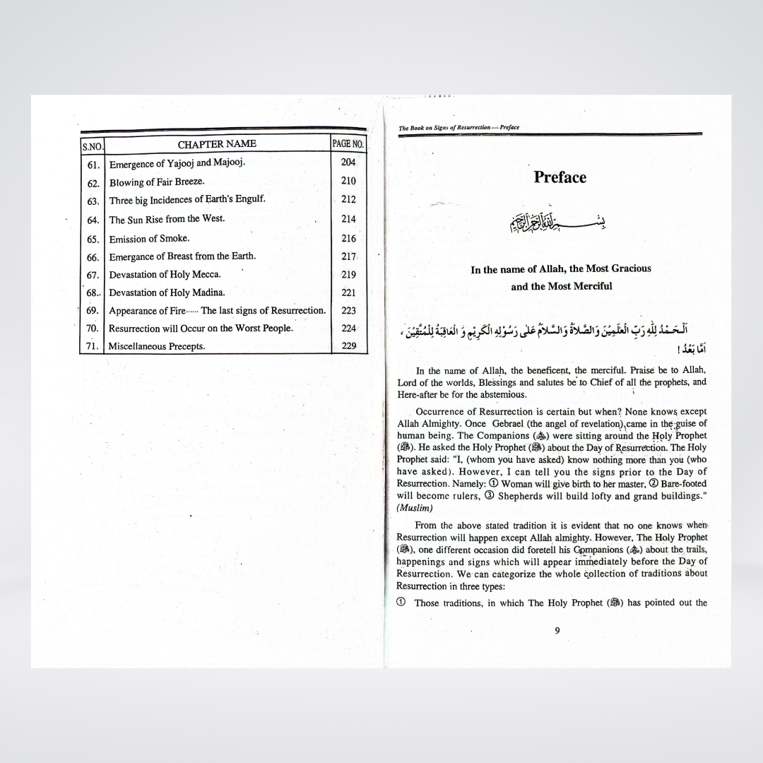 The Book on Signs of Resurrection - Maktaba Quddusia 
