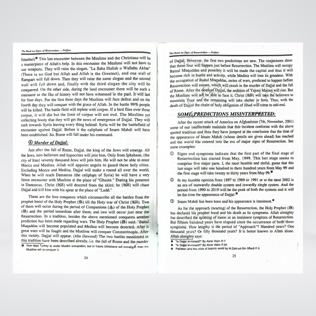 The Book on Signs of Resurrection - Maktaba Quddusia 