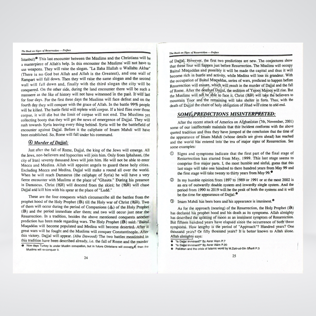 The Book on Signs of Resurrection - Maktaba Quddusia 